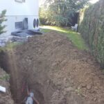 Création d&#8217;un Drainage autour d&#8217;une maison existante à BARTENHEIM. Pfastatt 2