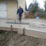 CONFECTION D&#8217;UN DALLAGE BETON POUR CREATION D&#8217;UNE TERRASSE A SAINT LOUIS. Mulhouse 4